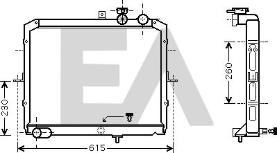 EACLIMA 31R36071 - Radiatore, Raffreddamento motore autozon.pro