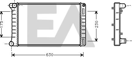 EACLIMA 31R25096 - Radiatore, Raffreddamento motore autozon.pro