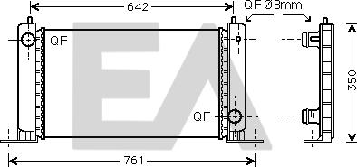 EACLIMA 31R25049 - Radiatore, Raffreddamento motore autozon.pro