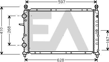 EACLIMA 31R25054 - Radiatore, Raffreddamento motore autozon.pro