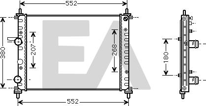 EACLIMA 31R25053 - Radiatore, Raffreddamento motore autozon.pro