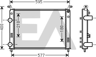 EACLIMA 31R25061 - Radiatore, Raffreddamento motore autozon.pro