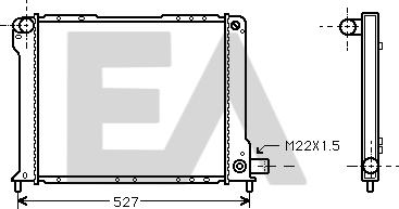 EACLIMA 31R25017 - Radiatore, Raffreddamento motore autozon.pro