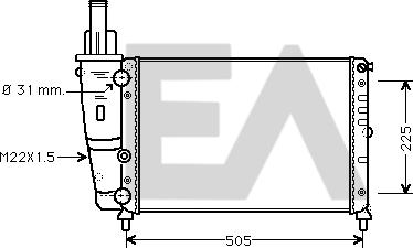 EACLIMA 31R25084 - Radiatore, Raffreddamento motore autozon.pro