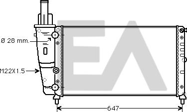 EACLIMA 31R25086 - Radiatore, Raffreddamento motore autozon.pro