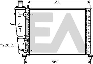 EACLIMA 31R25088 - Radiatore, Raffreddamento motore autozon.pro