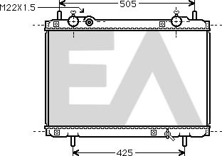 EACLIMA 31R25037 - Radiatore, Raffreddamento motore autozon.pro