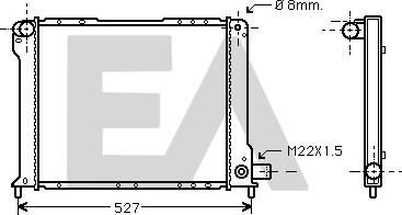 EACLIMA 31R25024 - Radiatore, Raffreddamento motore autozon.pro