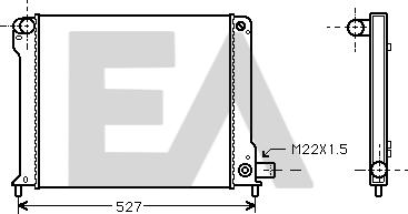 EACLIMA 31R25023 - Radiatore, Raffreddamento motore autozon.pro