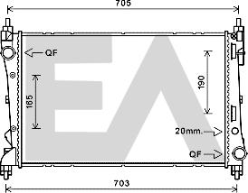 EACLIMA 31R25144 - Radiatore, Raffreddamento motore autozon.pro