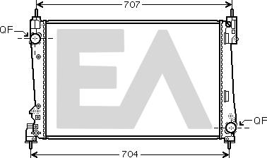 EACLIMA 31R25145 - Radiatore, Raffreddamento motore autozon.pro