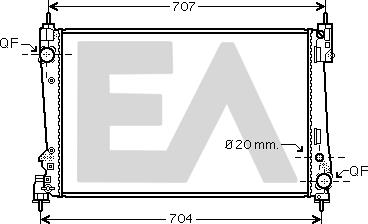 EACLIMA 31R25141 - Radiatore, Raffreddamento motore autozon.pro