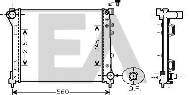 EACLIMA 31R25142 - Radiatore, Raffreddamento motore autozon.pro