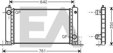 EACLIMA 31R25104 - Radiatore, Raffreddamento motore autozon.pro