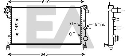 EACLIMA 31R25119 - Radiatore, Raffreddamento motore autozon.pro