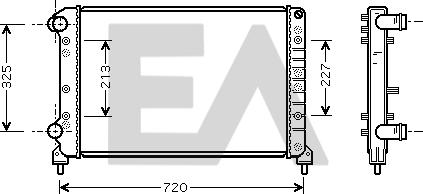 EACLIMA 31R25110 - Radiatore, Raffreddamento motore autozon.pro