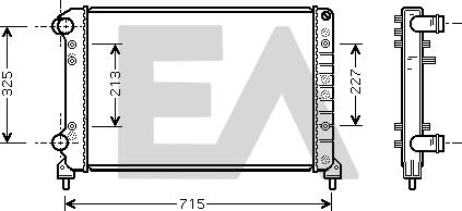 EACLIMA 31R25111 - Radiatore, Raffreddamento motore autozon.pro