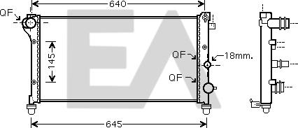 EACLIMA 31R25118 - Radiatore, Raffreddamento motore autozon.pro