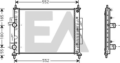 EACLIMA 31R25113 - Radiatore, Raffreddamento motore autozon.pro