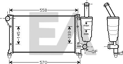 EACLIMA 31R25134 - Radiatore, Raffreddamento motore autozon.pro