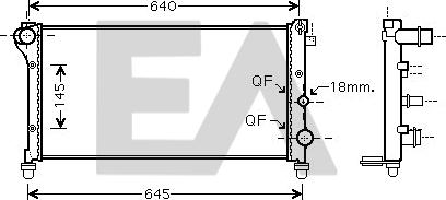 EACLIMA 31R25136 - Radiatore, Raffreddamento motore autozon.pro