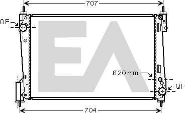 EACLIMA 31R25124 - Radiatore, Raffreddamento motore autozon.pro