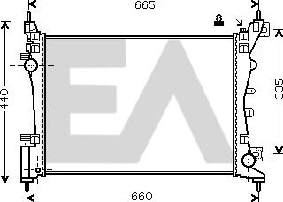 EACLIMA 31R25127 - Radiatore, Raffreddamento motore autozon.pro