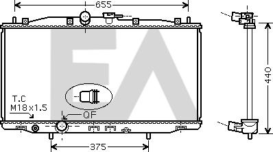 EACLIMA 31R26049 - Radiatore, Raffreddamento motore autozon.pro