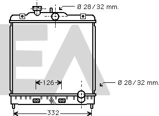 EACLIMA 31R26040 - Radiatore, Raffreddamento motore autozon.pro