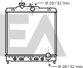 EACLIMA 31R26042 - Radiatore, Raffreddamento motore autozon.pro