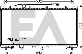 EACLIMA 31R26104 - Radiatore, Raffreddamento motore autozon.pro