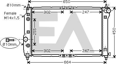 EACLIMA 31R20049 - Radiatore, Raffreddamento motore autozon.pro