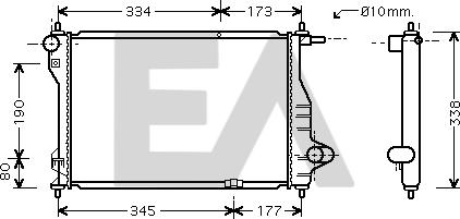 EACLIMA 31R20011 - Radiatore, Raffreddamento motore autozon.pro