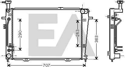 EACLIMA 31R28046 - Radiatore, Raffreddamento motore autozon.pro