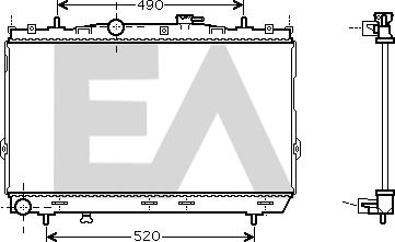 EACLIMA 31R28034 - Radiatore, Raffreddamento motore autozon.pro