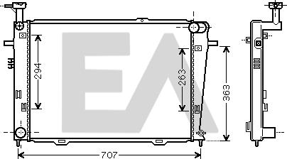 EACLIMA 31R28072 - Radiatore, Raffreddamento motore autozon.pro