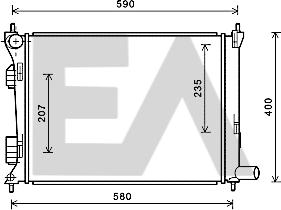 EACLIMA 31R28142 - Radiatore, Raffreddamento motore autozon.pro