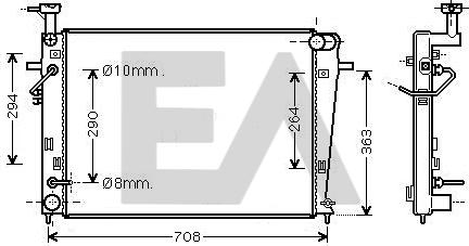 EACLIMA 31R28118 - Radiatore, Raffreddamento motore autozon.pro