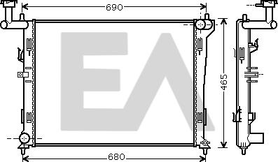 EACLIMA 31R28139 - Radiatore, Raffreddamento motore autozon.pro