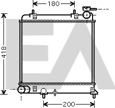 EACLIMA 31R28125 - Radiatore, Raffreddamento motore autozon.pro