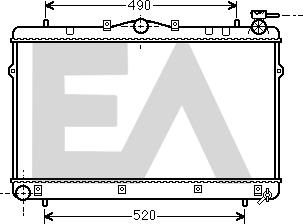 EACLIMA 31R28120 - Radiatore, Raffreddamento motore autozon.pro