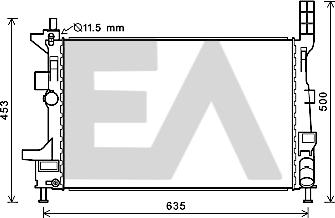 EACLIMA 31R22094 - Radiatore, Raffreddamento motore autozon.pro