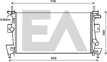 EACLIMA 31R22093 - Radiatore, Raffreddamento motore autozon.pro