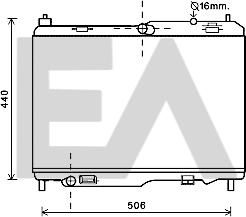 EACLIMA 31R22092 - Radiatore, Raffreddamento motore autozon.pro