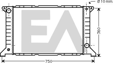 EACLIMA 31R22050 - Radiatore, Raffreddamento motore autozon.pro