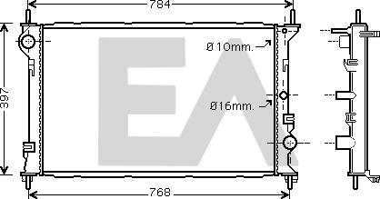 EACLIMA 31R22003 - Radiatore, Raffreddamento motore autozon.pro