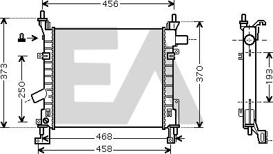 EACLIMA 31R22002 - Radiatore, Raffreddamento motore autozon.pro