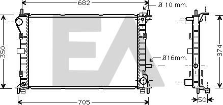 EACLIMA 31R22084 - Radiatore, Raffreddamento motore autozon.pro