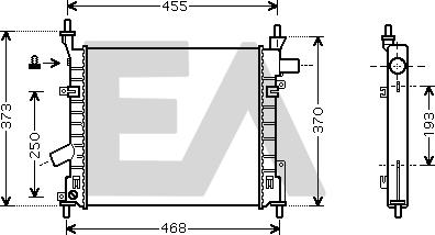 EACLIMA 31R22082 - Radiatore, Raffreddamento motore autozon.pro