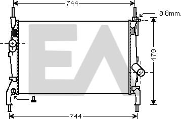 EACLIMA 31R22087 - Radiatore, Raffreddamento motore autozon.pro